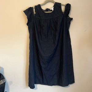 Off shoulder denim blue dress, size 20